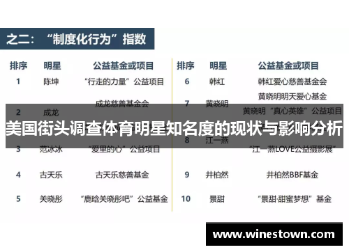 美国街头调查体育明星知名度的现状与影响分析